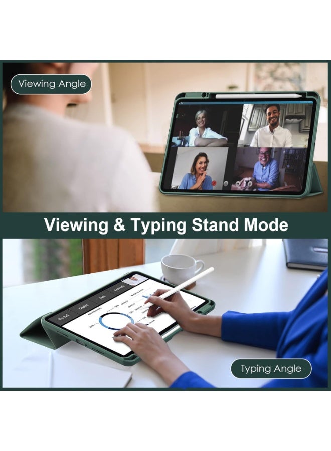 إيفو جراب حماية للتابلت متوافق مع جهاز Xiaomi Mi Pad 6/6 Pro 2023 مقاس 11 بوصة، جراب حماية نحيف مع حامل قلم، غطاء ذكي شفاف أخضر اللون مع خاصية التشغيل/الإيقاف التلقائي - Image 4
